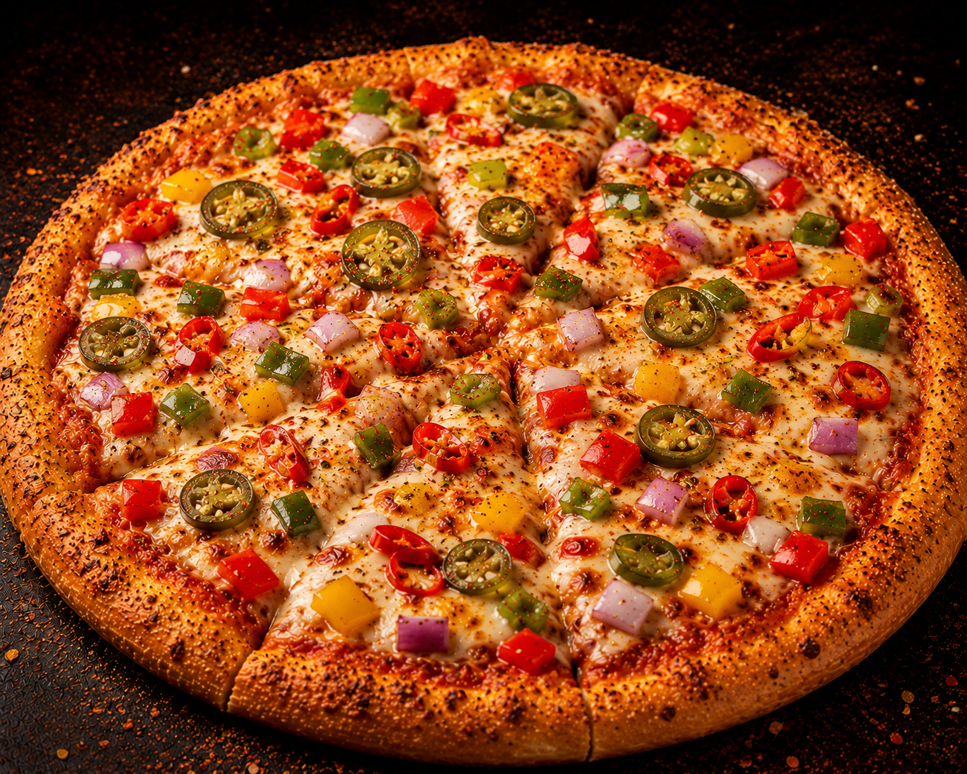 Hot & Spicy Chicken Pizza